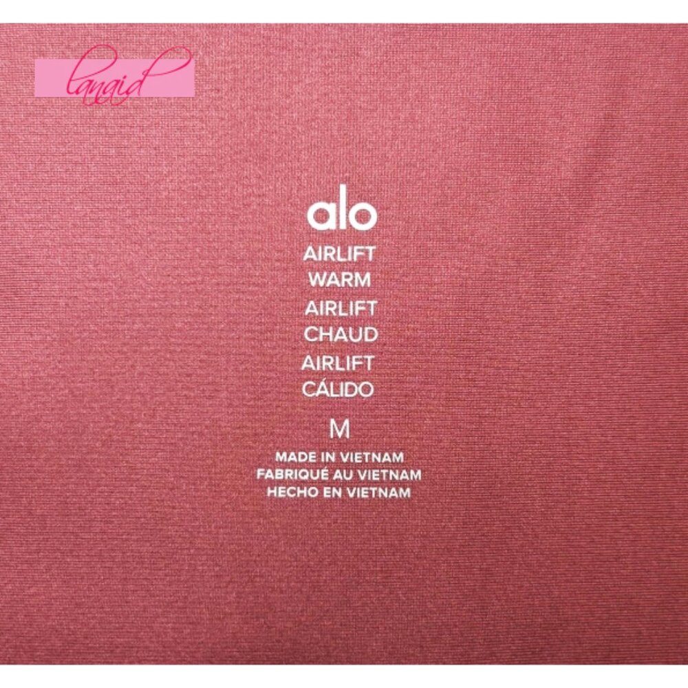 Alo Airlift Winter Warm High-Waist Leggings Burgundy Truffle Hi-Rise Brushed M - Picture 8 of 11